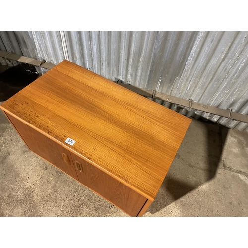 236 - A g plan teak two door base unit