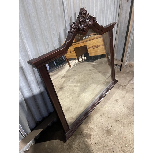 240 - A large french style overmantle mirror 124x112