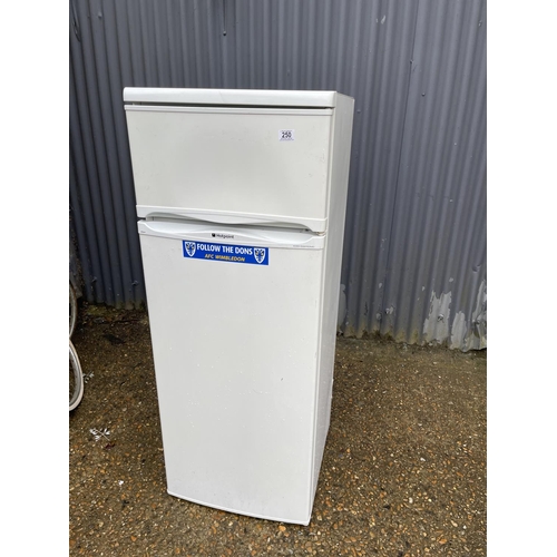 250 - A compact size hotpoint fridge freezer