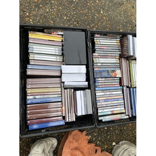 254 - Three trays of assorted DVDS