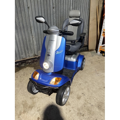 41 - A kymco electric mobility scooter with key and charger in working order