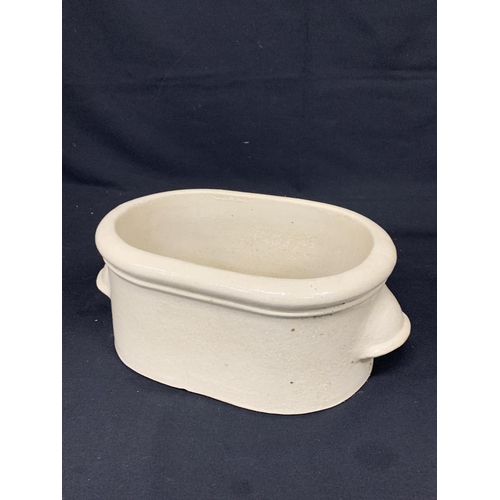 472 - Antique Stoneware acid bath, length 35cms, height 17cms