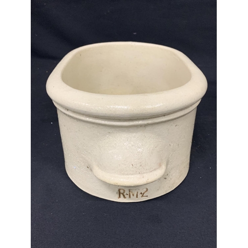 472 - Antique Stoneware acid bath, length 35cms, height 17cms