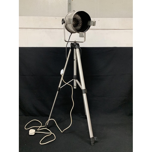 488 - Spot lamp on tripod, height shown 117cms