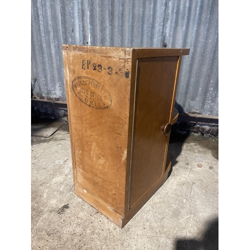 59 - An Art Deco walnut corner bookcase