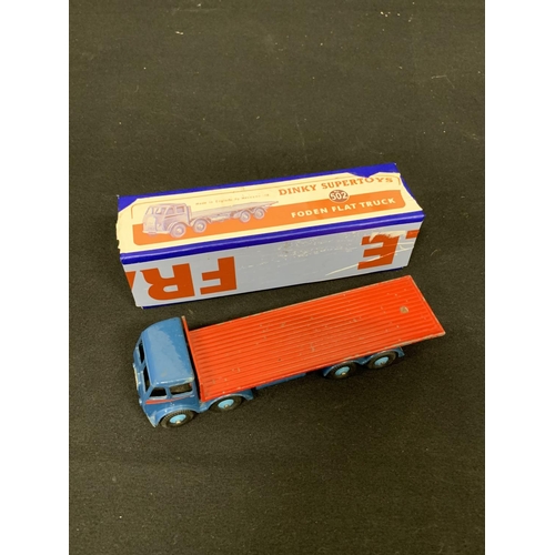 594 - Dinky Foden flat truck with reproduction box