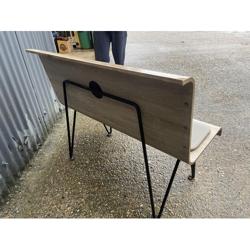 72 - A modern bent ply waiting room bench