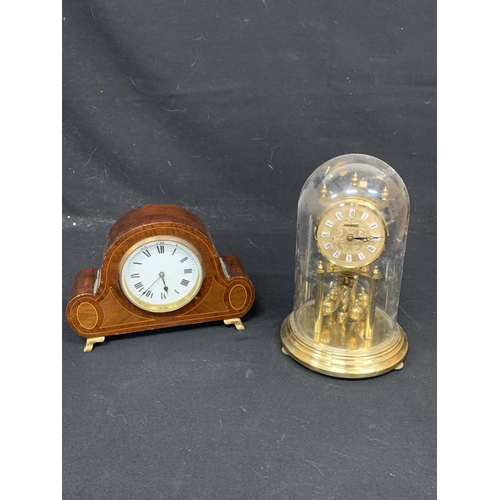 940 - Domed Clock and mantel clock