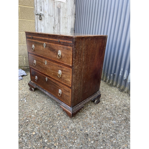 14 - A georgian mahogany batchelors chest if drawers 87x50x80