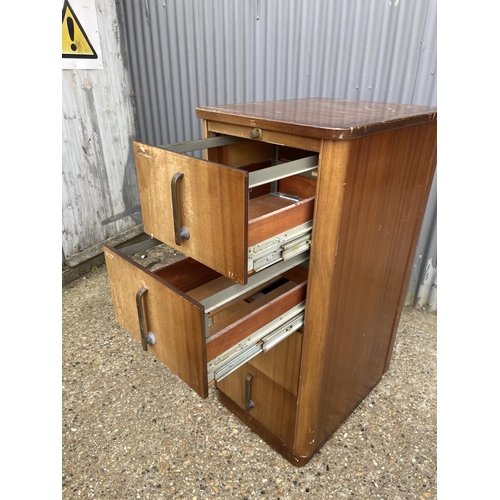 149 - A deco style four drawer filling cabinet by Abess 60x72x132