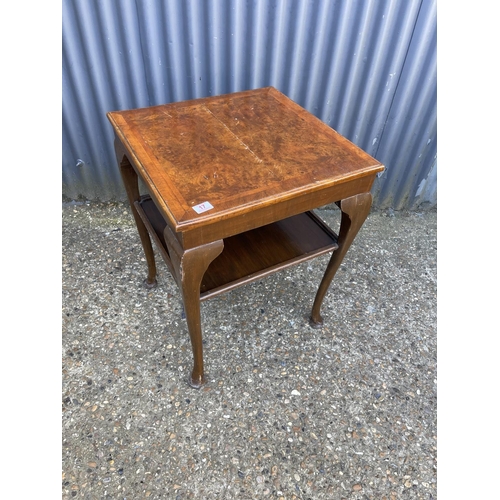 17 - A walnut occasional table