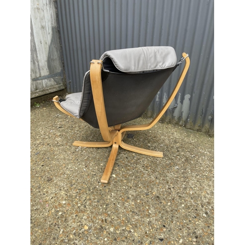 26 - A danish style designer falcon lounge chair  by Sigrid Russell