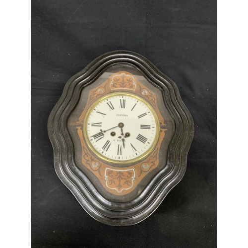 Continental vineyard wall clock, height 52cms x 41cms wide