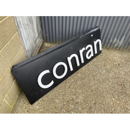 105 - Industrial metal CONRAN sign 178x68