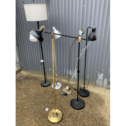 191 - 6 modern floor lamps