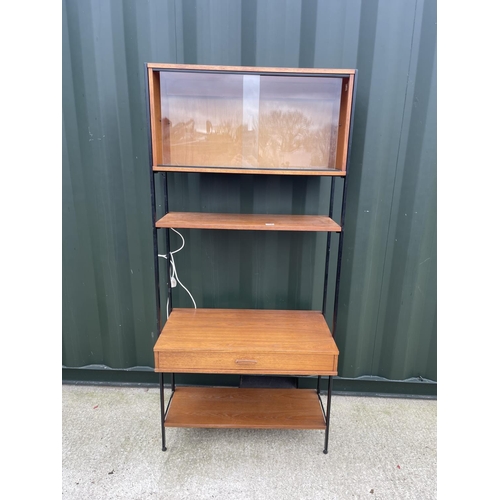 284 - A mid century Avalon teak unit 83x44x180