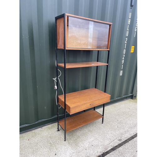 284 - A mid century Avalon teak unit 83x44x180