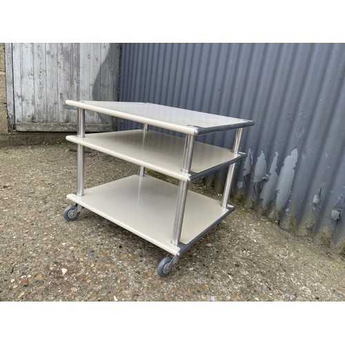 31 - A mid century three tier trolley