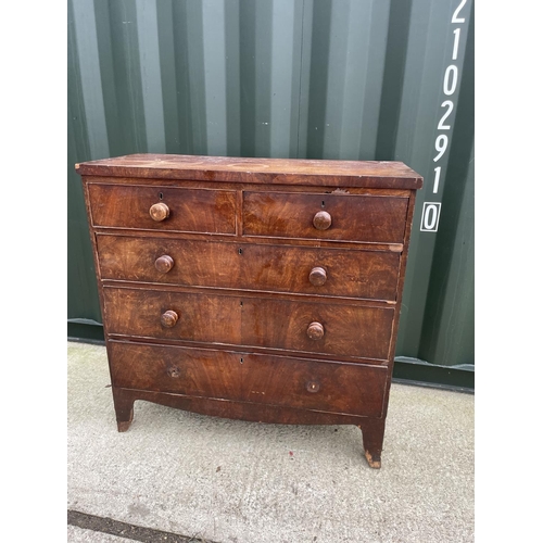 334 - Mahogany Chest of five drawers