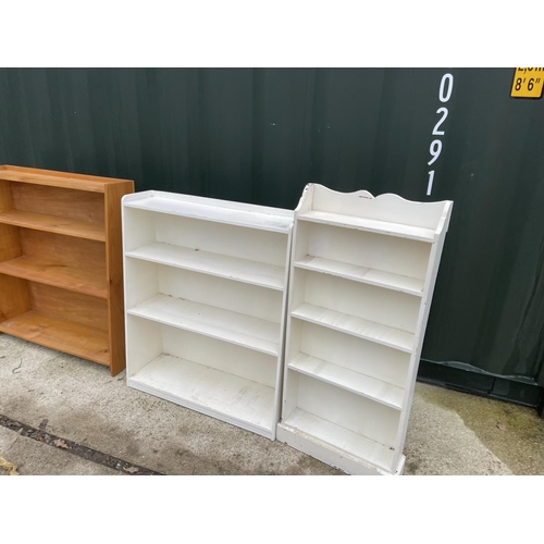 351 - Four open fronted bookshelves