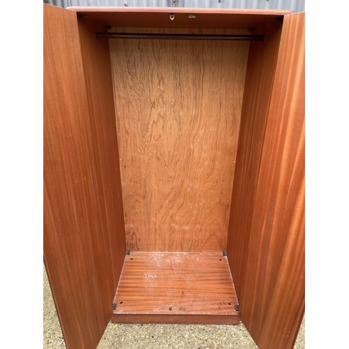 5 - A g plan fresco teak double wardrobe 86x35x175