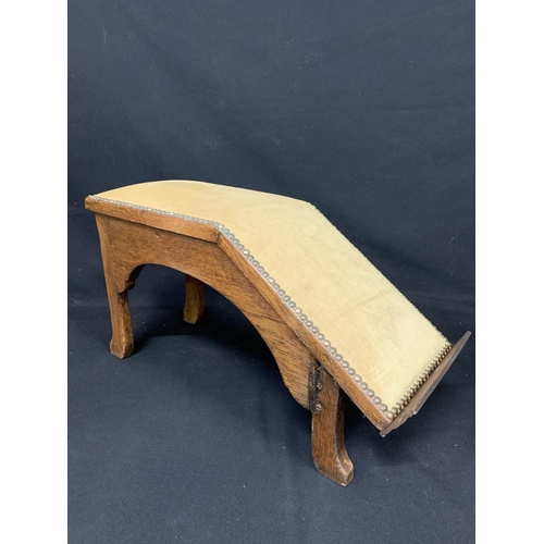 561 - 1920's vintage shoe shop footstool, height 42cms, length 64cms