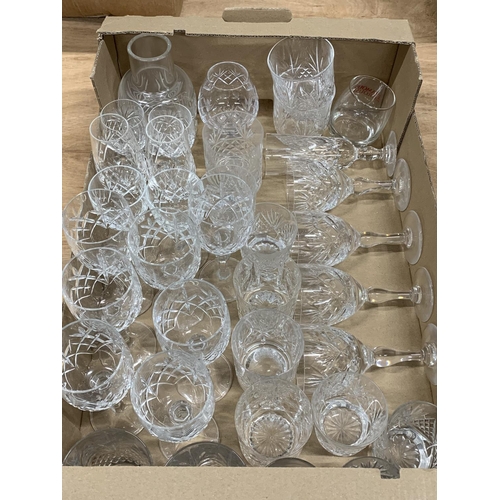 753 - Tray of drinking glasses