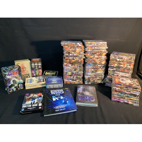 965 - Dr Who: large quantity of DVD's, books and videos