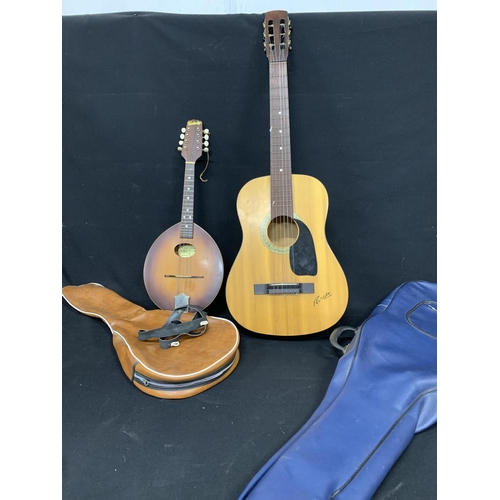 535 - Florida 6 string guitar and Kentucky mandolin, both cased