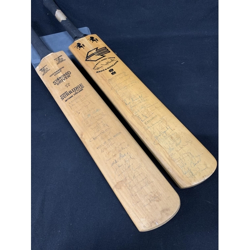 824 - Two Signed Cricket Bats