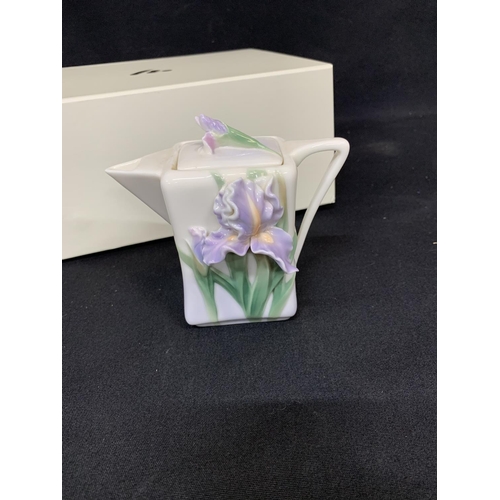 956 - Franz porcelain Iris Demitasse, height 12 cms