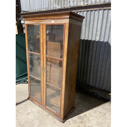 69 - A Georgian glazed cabinet for restoration