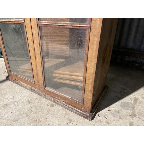 69 - A Georgian glazed cabinet for restoration