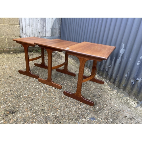 105 - A g plan teak nest of three tables