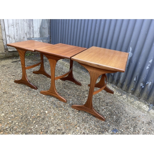 106 - A g plan teak nest of three tables