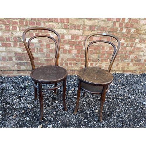 12 - A pair of bentwood chairs