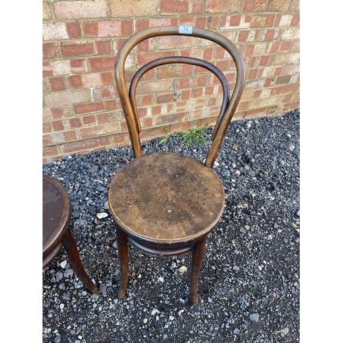 12 - A pair of bentwood chairs