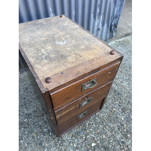 128 - A victorian mahogany military style twin pedestal desk 125x55x75 STAMPED COM RS