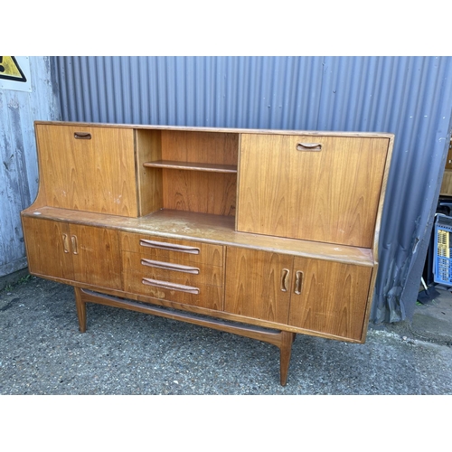 151 - A g plan fresco teak high back cocktail sideboard