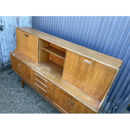 151 - A g plan fresco teak high back cocktail sideboard