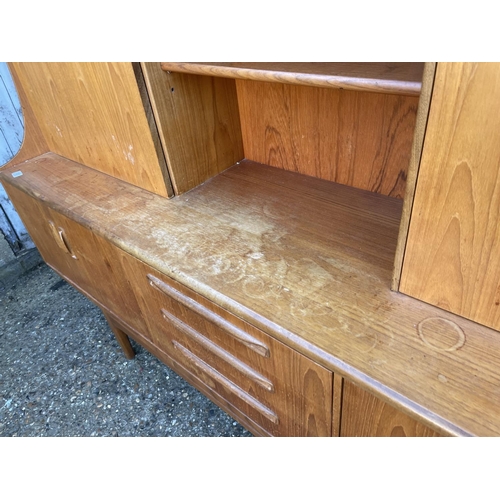 151 - A g plan fresco teak high back cocktail sideboard