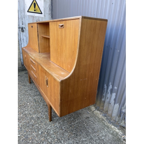 151 - A g plan fresco teak high back cocktail sideboard