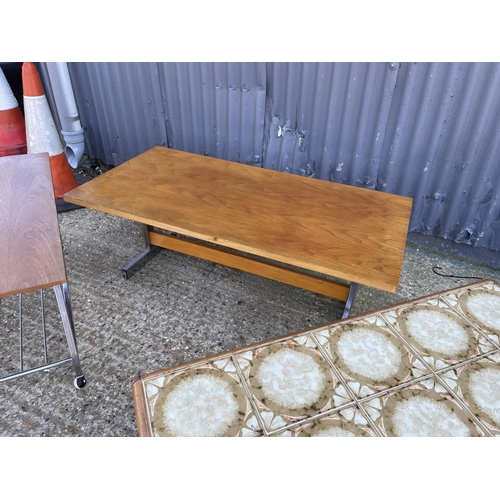 187 - Three mid century coffee tables