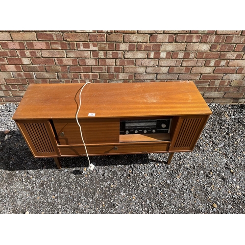 21 - A mid century teak radiogram