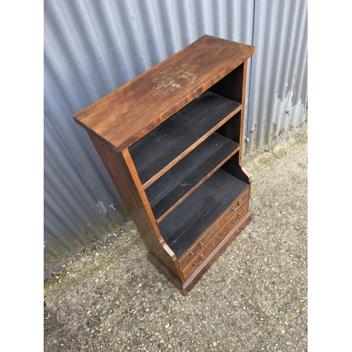 262 - A small victorian mahogany bookcase 57 x 22 x 100