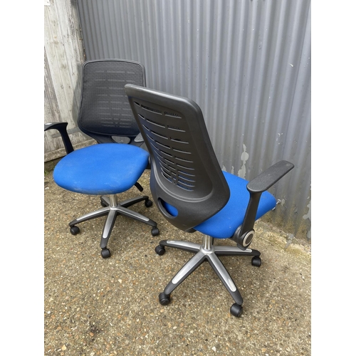 284 - Two swivel office chairs