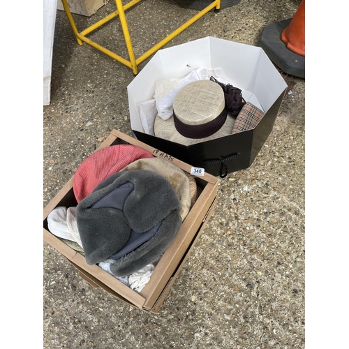 340 - 18 Assorted hats