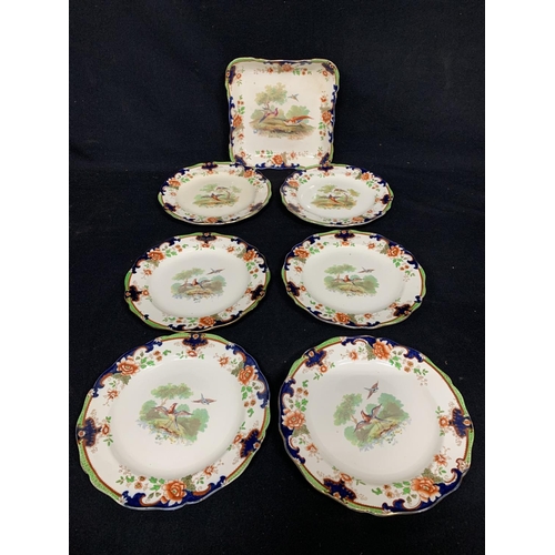 514 - 7 Victorian H/P Royal Doulton plates