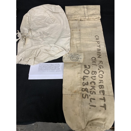 526 - Very rare and historic Kit bag and laundry bag from famous Vessel SS Windrush.