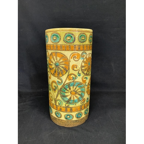 556 - Pottery umbrella stand, height 42cms